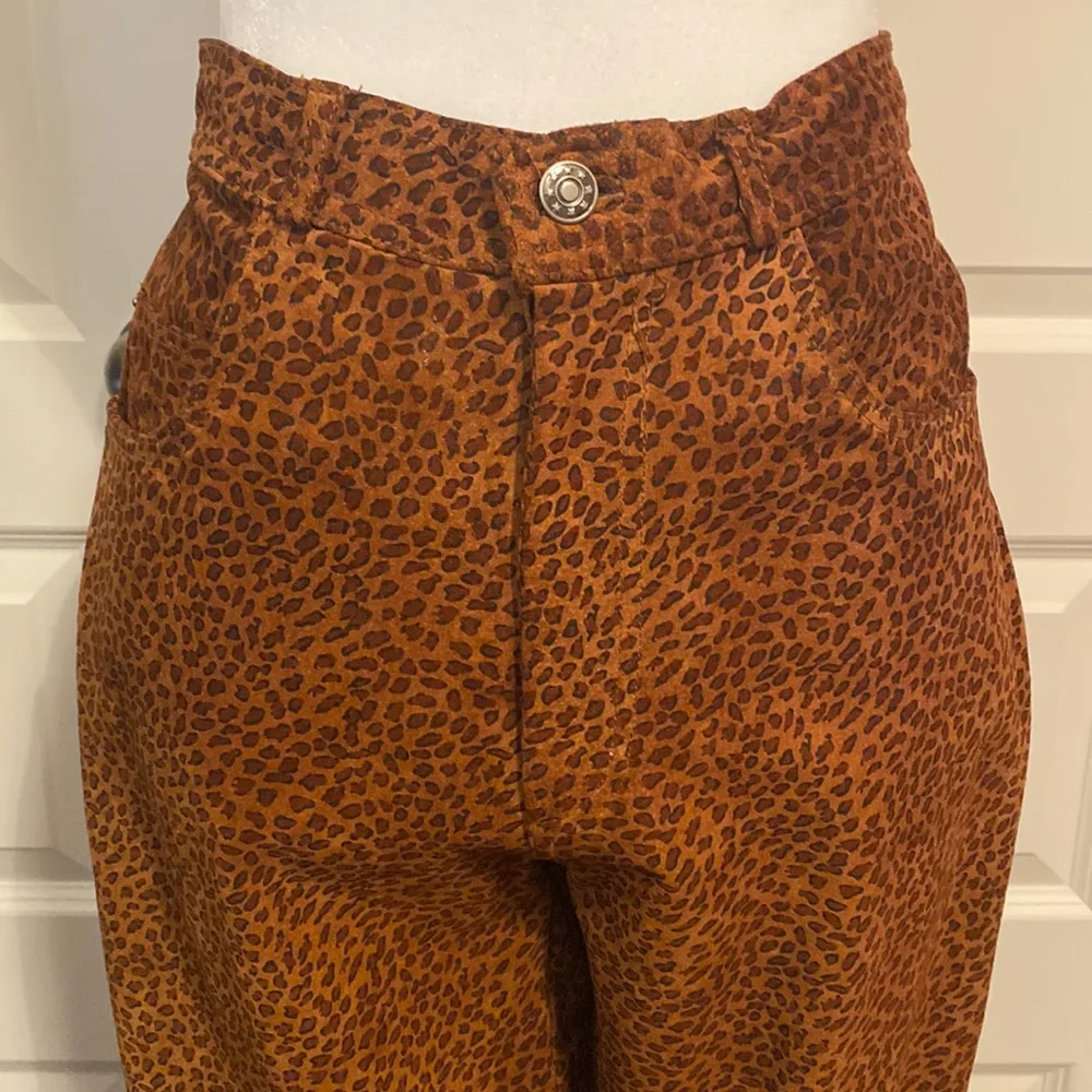 Vintage Cedar’s Jeans Sz 8 Lined Genuine Suede Leather High Waisted Pants - Picture 1 of 8